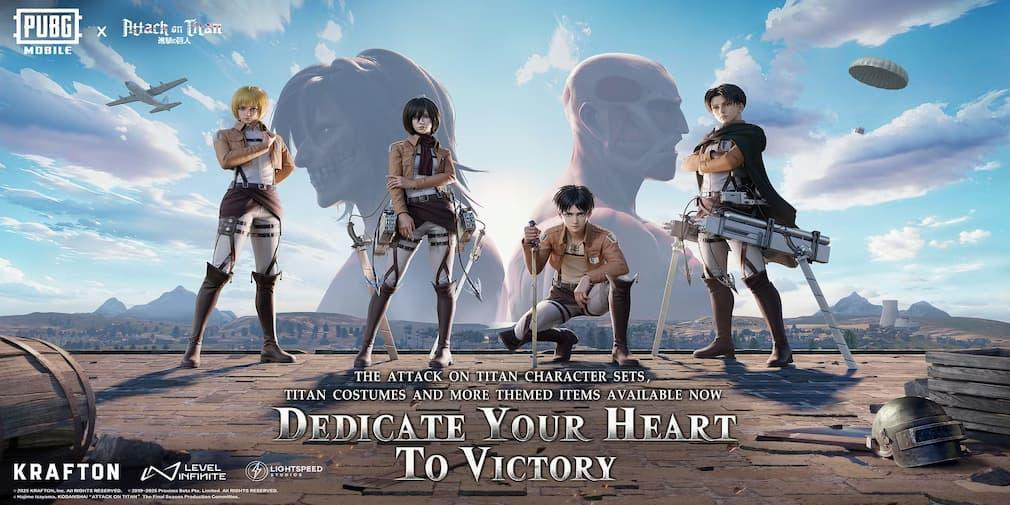 PUBG Mobile releases a new suite of content in its Attack on Titan collaboration